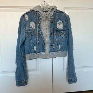 DENIM/SWEATSHIRT JACKET